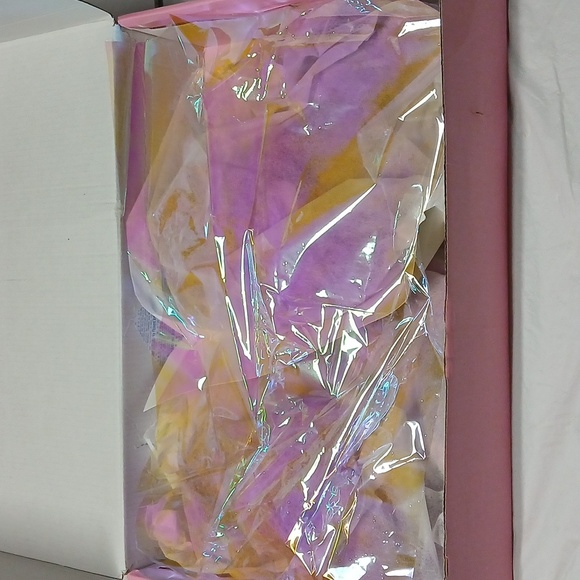 Dolls Kill Sugar Thrillz Purple Fur Plush Poodle Clear Acrylic Platform Heels 8 - Picture 13 of 16